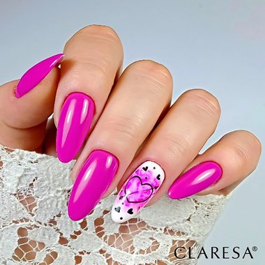 Лак гибридный Claresa PINK 540 темно-розовый 5 г - Фото №2