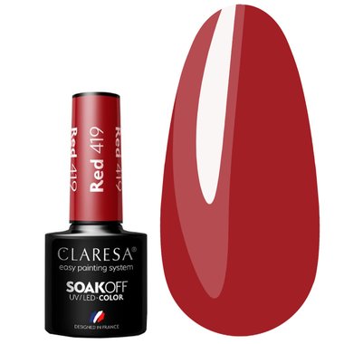 Gel polish Claresa RED 419 red 5 g - Фото №1