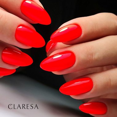 Lakier hybrydowy Claresa FLUO 4 szkarłatny 5 ml - Фото №2