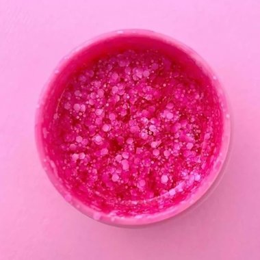 Żel do przedłużania LUNA Bubble №7 karmazynowy z drobinkami 5 ml - Фото №2