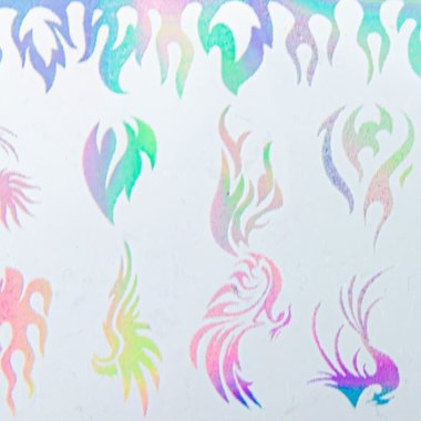 Folia transferowa GNBLAB 100 cm wzór holo 10 Nr 9
