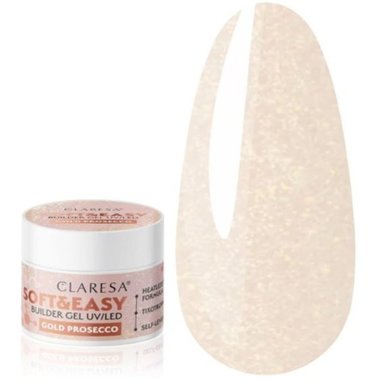 Гель для наращивания Claresa SOFT&EASY BUILDER GEL GOLD PROSECCO 90г