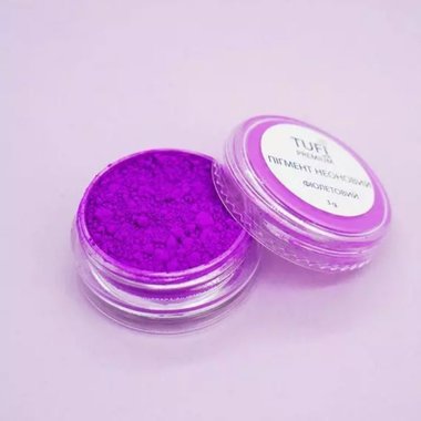 Pyłek TUFI profi PREMIUM Pigment neon fioletowy 3 g - Фото №2