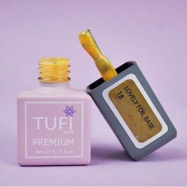База TUFI profi PREMIUM Lovely Foil Base с фольгой 18 одуванчик 8 мл - Фото №3