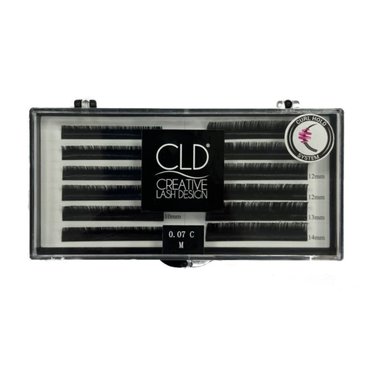 Rzęsy jedwabne CLD Silk Lashes MixC (T:0,07mm/L: 8,9,10,11,12,13,14mm)