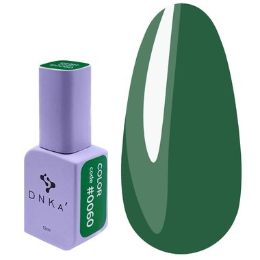 Lakier hybrydowy DNKa 0060 miętowo-zielony 12 ml (GPDC0060) - Фото №1