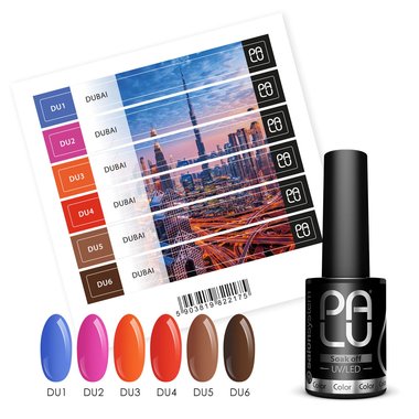 Lakier hybrydowy PALU Dubai DU3 pomarańczowy 11 ml - Фото №3