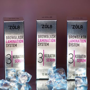 Состав для ламинирования ZOLA Lash&Brow Lamination System №3 Keratin Serum для бровей и ресниц 10 мл - Фото №3