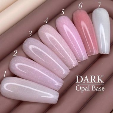 База DARK Pro Base Opal 7 молочный с шиммером, 30 ml - Фото №2
