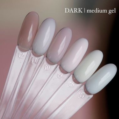 Гель для наращивания DARK Medium Gel №37 молочный, 30 мл - Фото №2
