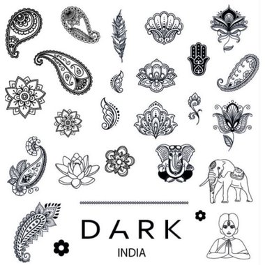 Пластина для стемпинга DARK India