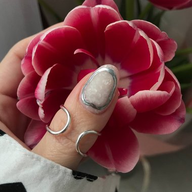 Base NAILSOFTHEDAY Potal №14 milky with silver leaf 10 ml - Фото №3