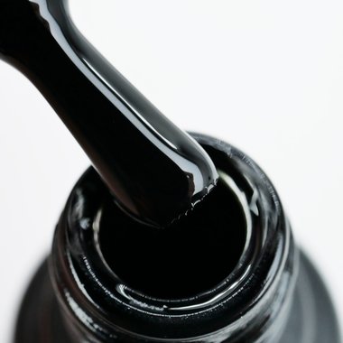 Гель-лак SILLER Pure Black чистый черный 8 мл - Фото №2