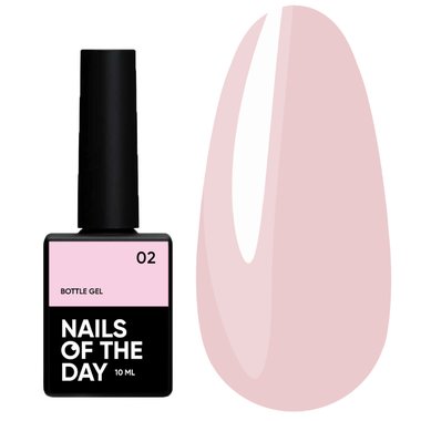 Гель NAILSOFTHEDAY Bottle gel 02 розовый, 10 мл - Фото №1