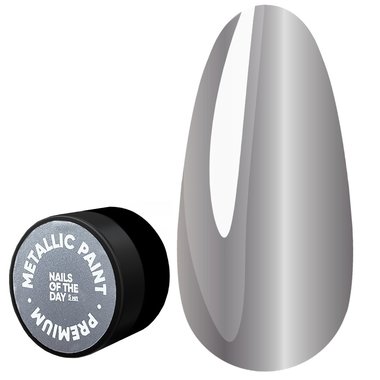 Farba żelowa NAILSOFTHEDAY Farba metaliczna, 5 ml - Фото №1