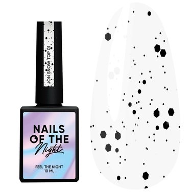 Тоp hybrydowy NAILSOFTHENIGHT Jon Snow top 01, 10 ml - Фото №1
