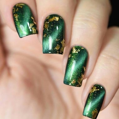 Manicure kocie oko (zielony)