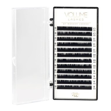Шелковые ресницы  Wonder Lashes Volume B 0.04 8-13 mm - Фото №1