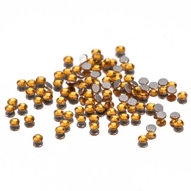 Стеклянные стразы для ногтей SS10 Дымчатый топаз, 50 шт.