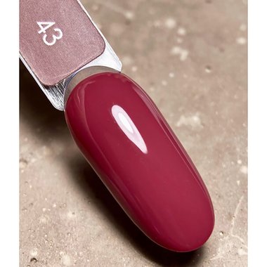 Gel polish DARK New collection 43 dark crimson 10 ml - Фото №4