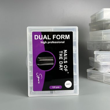 Górne formy NAILSOFTHEDAY Dual form Square (Type 5) 120 szt - Фото №4