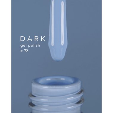 Lakier hybrydowy DARK New collection 72 niebiański 10 ml - Фото №2