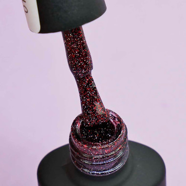 Reflective gel polish VALERI Flash Fire № 01 red 6 ml (VFl6-01) - Фото №3