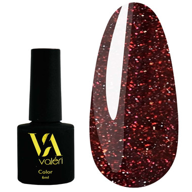 Reflective gel polish VALERI Flash Fire № 01 red 6 ml (VFl6-01) - Фото №1