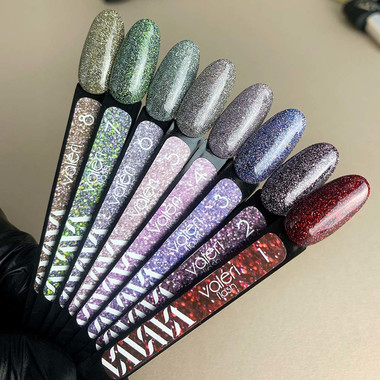 Lakier hybrydowy odblaskowy VALERI Flash № 05 różowo-srebrny 6 ml (VFl6-05) - Фото №3