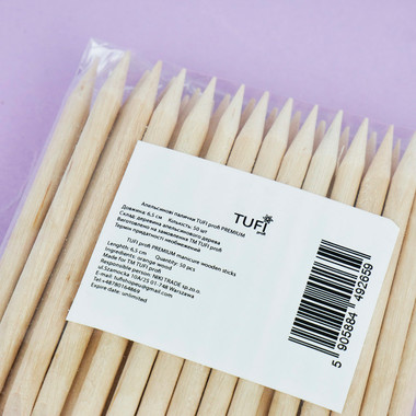 Orange sticks TUFI profi PREMIUM 6,5 cm 50 pcs (0309565) - Фото №6