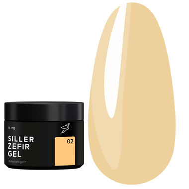 Гель для наращивания SILLER Zefir №02 (банка) пастельно-бежевый 15 мл (НФ-00019229) - Фото №1