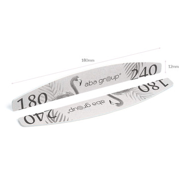 Nail file safe package Aba Group Half Moon 180/240 SLIM - FLAMING - Фото №3