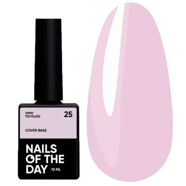 База для ногтей NAILSOFTHEDAY Cover NEW Formula № 25 светло-розовый 10 мл - Фото №1
