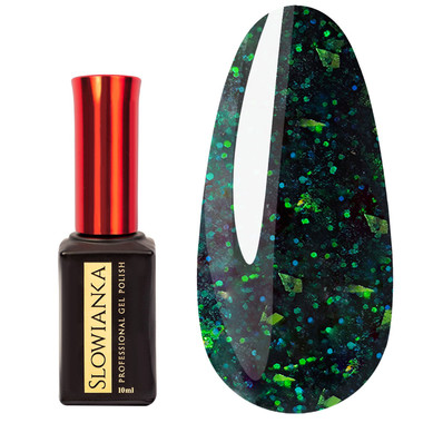 База для ногтей Slowianka 463 Dark Base Green 10 г - Фото №1