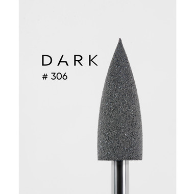 Полировщик Dark 306 силиконовый маленький конус острый серый - Фото №2