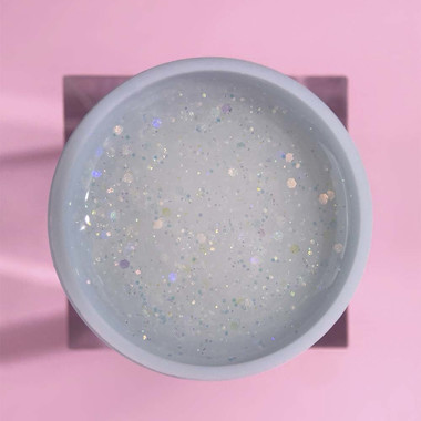 Гель LUNA для наращивания Diamond Gel №1 молочно-белый с блестками 15 мл (323-2354-0455) - Фото №2