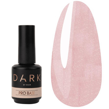 Baza hybrydowa DARK PRO Base Opal 6 różowy z połyskiem, 15 ml - Фото №2