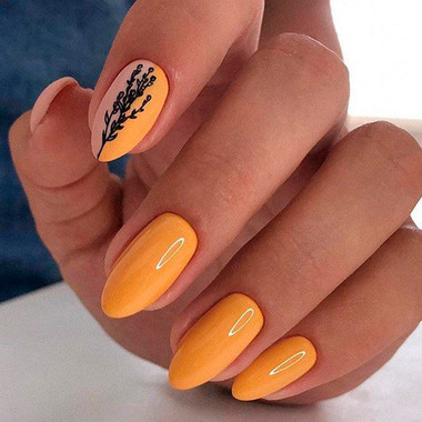 Autumn Nail Art (Minimalism)