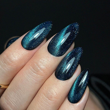 Топ Slowianka No Wipe Flash Cat Eye Blue 10 г - Фото №3