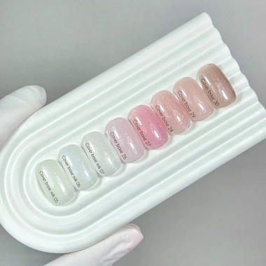 База для ногтей NAILSOFTHEDAY Cover NEW Formula 28 пудрово-розовый с серебряным шиммером 10 мл - Фото №2