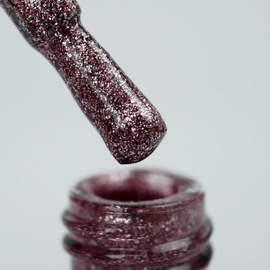 Lakier hybrydowy Toki-Toki Mica № 004 malina z miką 5 ml - Фото №2