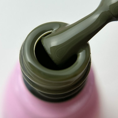 Gel polish Toki-Toki Autumn Green AG05 dark khaki 5 ml - Фото №2