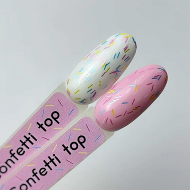 Top hybrydowy Toki-Toki Confetti Top No wipe 5 ml - Фото №3