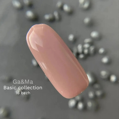 Гель-лак GA&MA Basic collection №016 беж 10 мл (7700287) - Фото №2