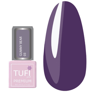 Гель-лак TUFI profi PREMIUM Gummy Bear 03 Frozen Blueberry 8 мл (0318254) - Фото №1