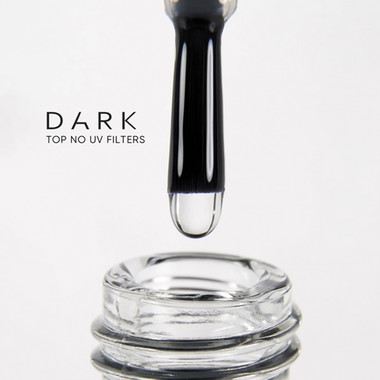 Top hybrydowy DARK No UV Filters bez warstwy lepkiej i filtrów UV 15 ml - Фото №2