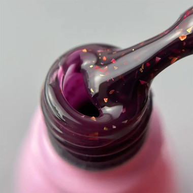 Baza hybrydowa Toki-Toki Glaze Base GL06 śliwka ze złotym potalem 5 ml - Фото №2