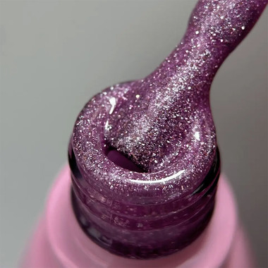 Lakier hybrydowy Toki-Toki Glitz GZ02 odblaskowy jasnofioletowy 5 ml - Фото №2