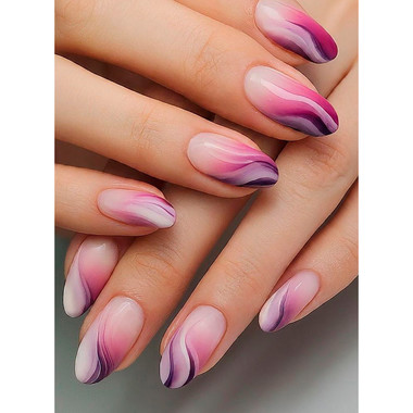 Fashionable Manicure 2025 (Wavy Gradient)