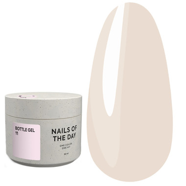 Гель NAILSOFTHEDAY Bottle gel 11 бледно-розовый 30 мл - Фото №1